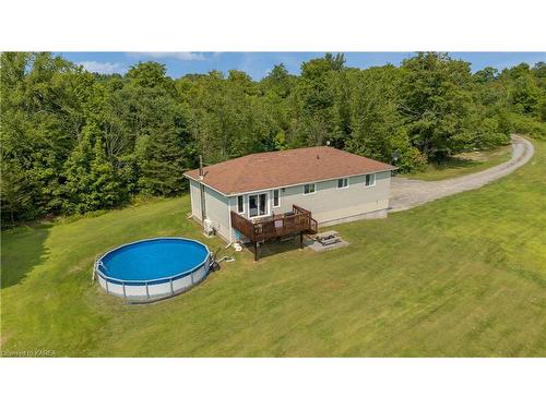 5844 Wilmer Road, Perth Road Village, ON - Outdoor With Above Ground Pool