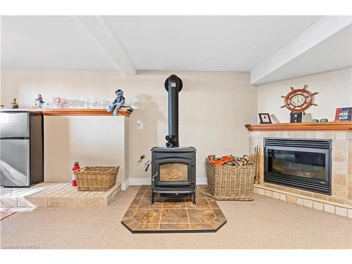 57 River Road, Gananoque, ON - Indoor Photo Showing Living Room With Fireplace