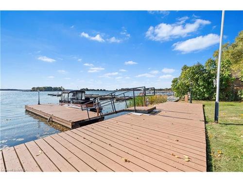 57 River Road, Gananoque, ON - Outdoor With Body Of Water With Deck Patio Veranda With View