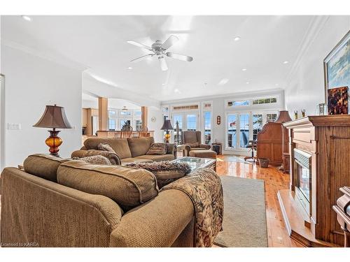 57 River Road, Gananoque, ON - Indoor Photo Showing Living Room With Fireplace