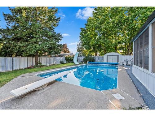 3 Morden Crescent, Amherstview, ON - Outdoor With In Ground Pool With Backyard