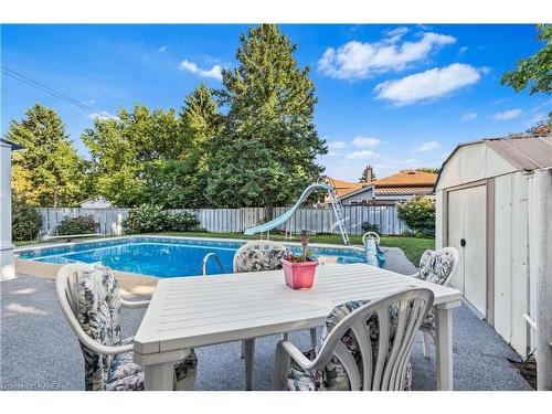 3 Morden Crescent, Amherstview, ON - Outdoor With In Ground Pool