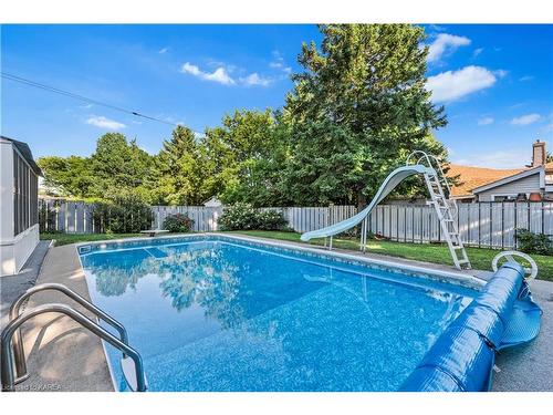 3 Morden Crescent, Amherstview, ON - Outdoor With In Ground Pool With Backyard