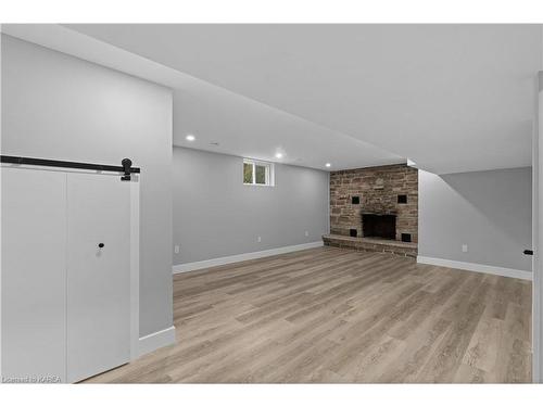 694 Laidlaw Crescent, Kingston, ON - Indoor With Fireplace