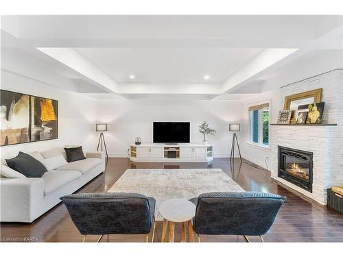 81 Kenwoods Circle, Kingston, ON - Indoor Photo Showing Living Room With Fireplace