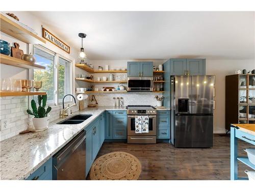 1684 Battersea Road, Kingston, ON - Indoor Photo Showing Kitchen With Stainless Steel Kitchen With Double Sink With Upgraded Kitchen