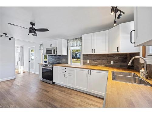 27 King Street, Lansdowne, ON - Indoor Photo Showing Kitchen With Stainless Steel Kitchen With Double Sink