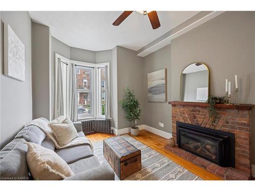 81 Wellington Street, Kingston, ON - Indoor Photo Showing Living Room With Fireplace