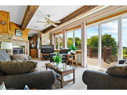 923 County Road 1 E, Napanee, ON - Indoor Photo Showing Living Room With Fireplace