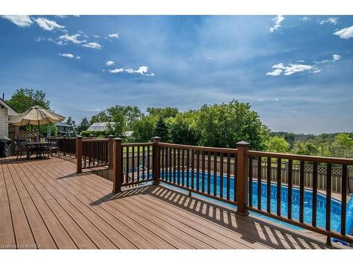 923 County Road 1 E, Napanee, ON - Outdoor With Above Ground Pool With Deck Patio Veranda