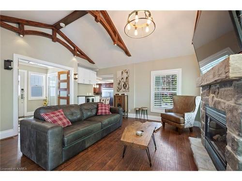 29 Pearl Street, Greater Napanee, ON - Indoor Photo Showing Living Room With Fireplace