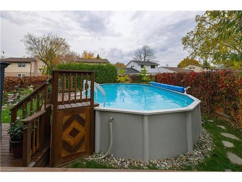 994 Westminster Place, Kingston, ON - Outdoor With Above Ground Pool With Backyard