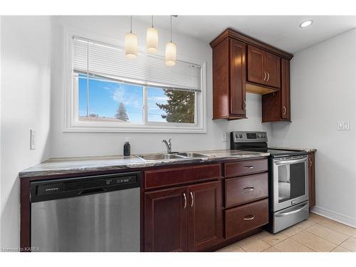 1408 Woodfield Crescent, Kingston, ON - Indoor Photo Showing Kitchen With Stainless Steel Kitchen With Double Sink