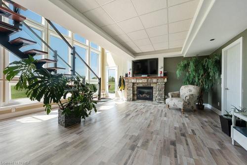 49 River Road, Brantford, ON - Indoor With Fireplace
