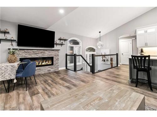 253 Middle Townline Road, Harley, ON - Indoor With Fireplace