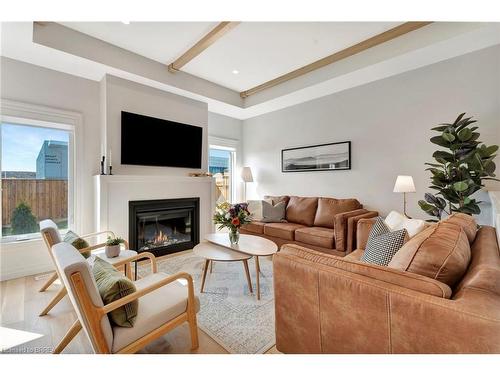 5 Masters Lane, Paris, ON - Indoor Photo Showing Living Room With Fireplace