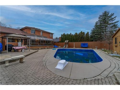 18 Huntingdale Drive, Kitchener, ON - Outdoor With In Ground Pool With Backyard