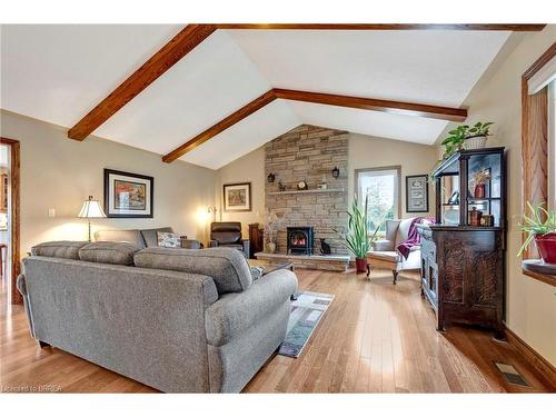 1036 La Plante Road, Tillsonburg, ON - Indoor Photo Showing Living Room With Fireplace