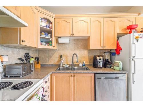 302-648 Grey Street, Brantford, ON - Indoor Photo Showing Kitchen With Double Sink