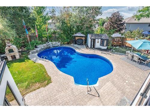 19 Zavarella Court, Paris, ON - Outdoor With In Ground Pool With Deck Patio Veranda With Backyard