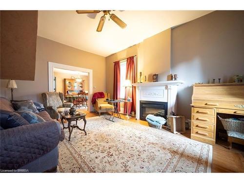 6 Alfred Street, Brantford, ON - Indoor Photo Showing Living Room With Fireplace