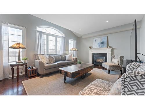 68 Hansford Drive, Brantford, ON - Indoor Photo Showing Living Room With Fireplace