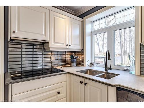 16 Camrose Drive, Brantford, ON - Indoor Photo Showing Kitchen With Double Sink