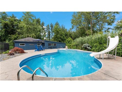 13 Turkey Point Road, Turkey Point, ON - Outdoor With In Ground Pool With Backyard