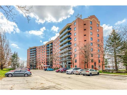 609-9 Bonheur Court, Brantford, ON - Outdoor With Balcony With Facade