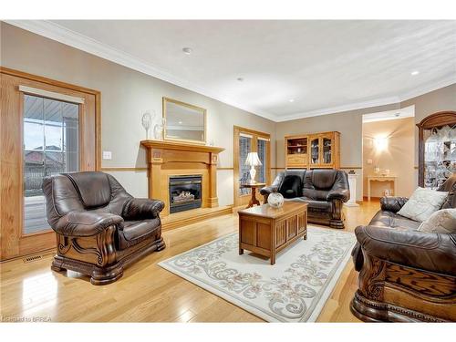 6 Werret Avenue, Simcoe, ON - Indoor Photo Showing Living Room With Fireplace