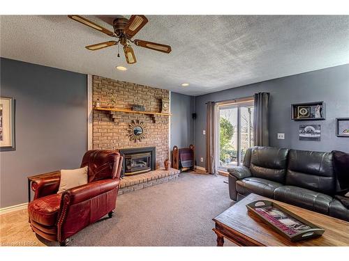7075 Sexton Road, Arkona, ON - Indoor Photo Showing Living Room With Fireplace