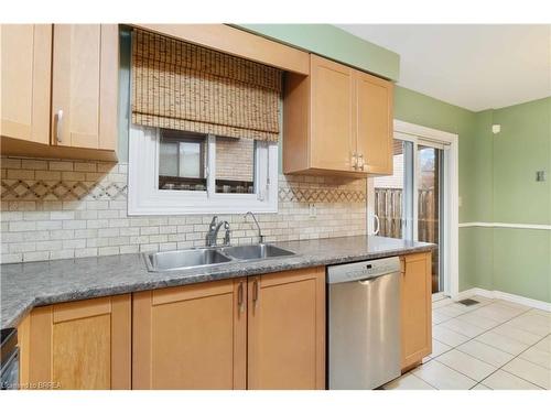 52 Gurnett Drive, Hamilton, ON - Indoor Photo Showing Kitchen With Double Sink