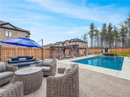 96 Lorne Card Drive, Paris, ON - Outdoor With In Ground Pool With Deck Patio Veranda