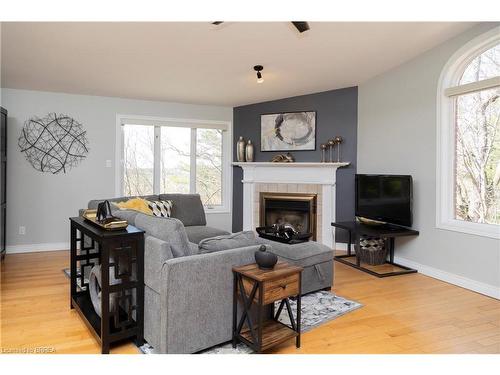 2132 Greenfield Road, Ayr, ON - Indoor Photo Showing Living Room With Fireplace