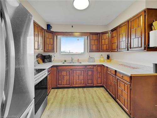 550 Cockshutt Road, Oakland, ON - Indoor Photo Showing Kitchen With Double Sink