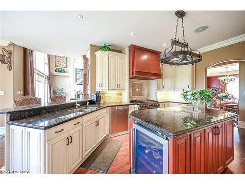 92 Pleasant Ridge Road, Brantford, ON - Indoor Photo Showing Kitchen With Double Sink With Upgraded Kitchen