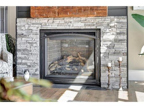 470 Lakeshore Road, Selkirk, ON - Indoor Photo Showing Living Room With Fireplace