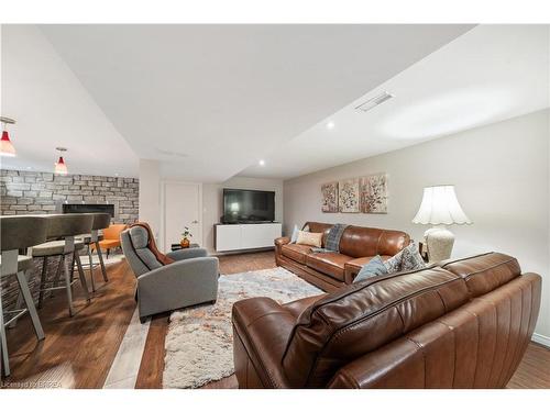24 Admiral Road, Brantford, ON - Indoor Photo Showing Living Room With Fireplace