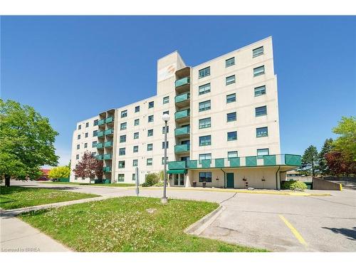 203-421 Fairview Drive, Brantford, ON - Outdoor With Balcony With Facade