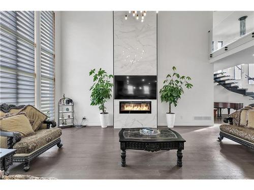 76 53 Highway, Burford, ON - Indoor Photo Showing Living Room With Fireplace