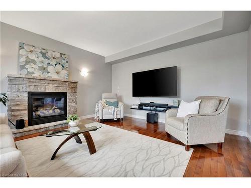 27 Pinehill Drive, Brantford, ON - Indoor Photo Showing Living Room With Fireplace