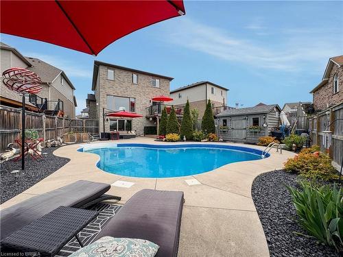 3 Heath Street, Brantford, ON - Outdoor With In Ground Pool With Deck Patio Veranda With Backyard With Exterior