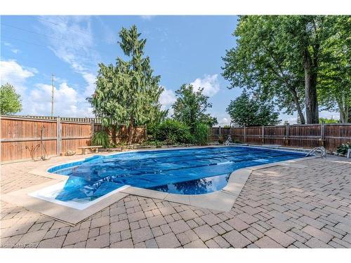 16 Camrose Drive, Brantford, ON - Outdoor With In Ground Pool With Deck Patio Veranda With Backyard