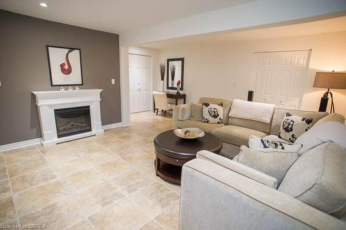 8 Ravine Court, Port Dover, ON - Indoor Photo Showing Living Room With Fireplace