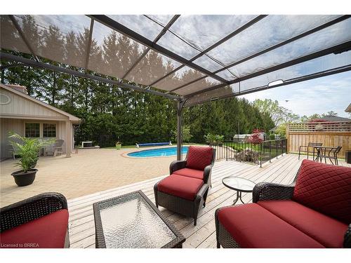 8 Ravine Court, Port Dover, ON - Outdoor With In Ground Pool With Deck Patio Veranda With Exterior