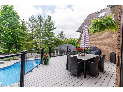 75 St. Andrews Drive, Brantford, ON - Outdoor With In Ground Pool With Deck Patio Veranda With Exterior