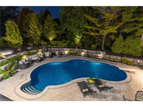 75 St. Andrews Drive, Brantford, ON - Outdoor With In Ground Pool With Deck Patio Veranda With Backyard