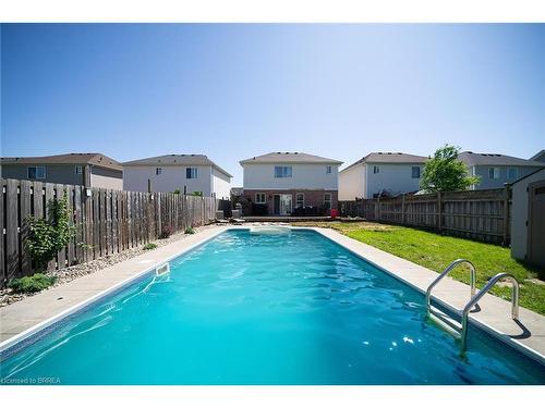 34 Stowe Terrace, Brantford, ON - Outdoor With In Ground Pool With Backyard With Exterior