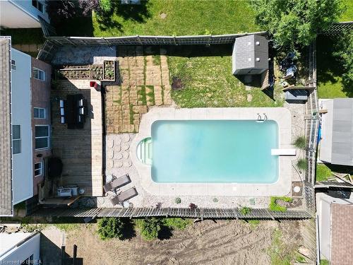 34 Stowe Terrace, Brantford, ON - Outdoor With In Ground Pool With Backyard With Exterior