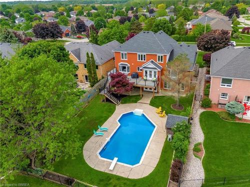 25 Russell Crescent, St. George, ON - Outdoor With In Ground Pool With Deck Patio Veranda